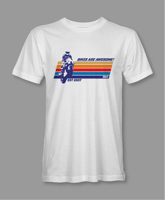 Bikes Are Awesome Tee - White