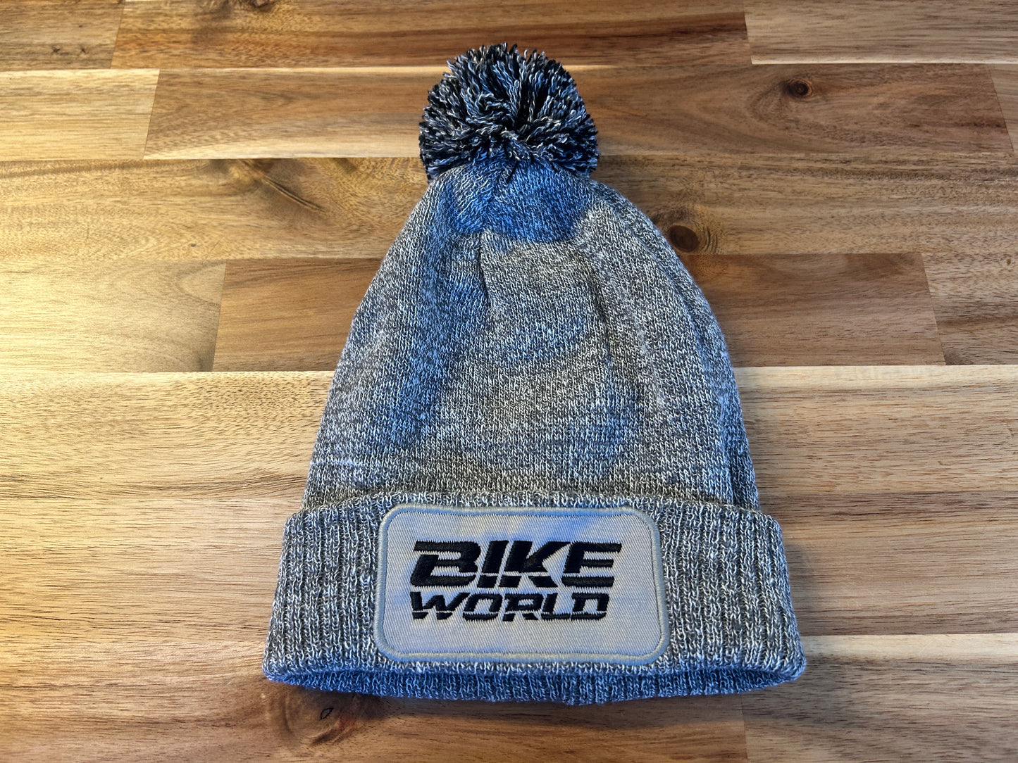 Bike World Bobble Hat - Grey